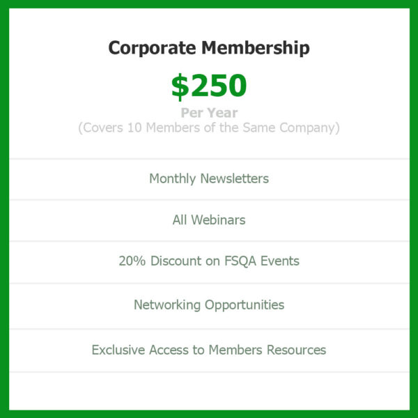 FSQA Corporate Membership